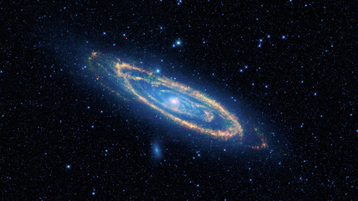 Una nebulosa en espiral representando la galaxia de proyectos.